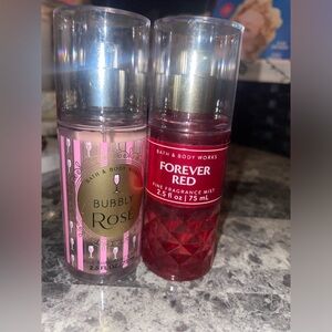Bath&Body Works BUBBLY ROSE Travel Size Fine Fragrance Mist *NEW* & forever red